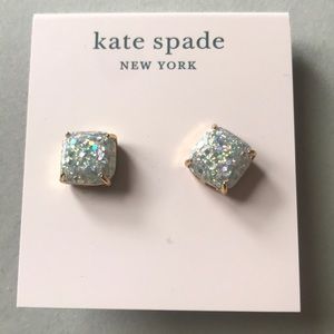 NWT Kate Spade opal glitter studs